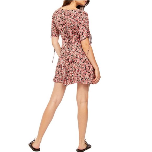 Free People Lace-Up Mini Dress. - Picture 2 of 16